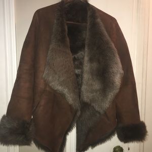Donna Karan Lambskin Fur Coat